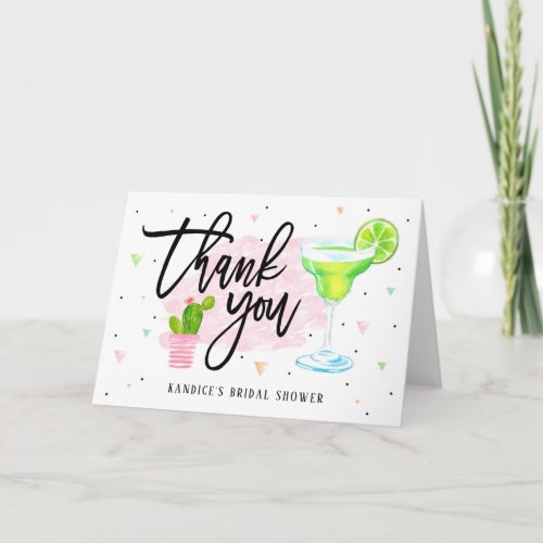 Taco Bout Love Bridal Shower Fiesta Thank You  Card