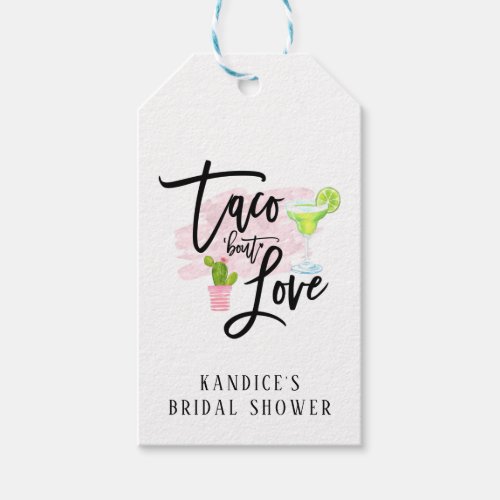 Taco Bout Love Bridal Shower Gift Tags