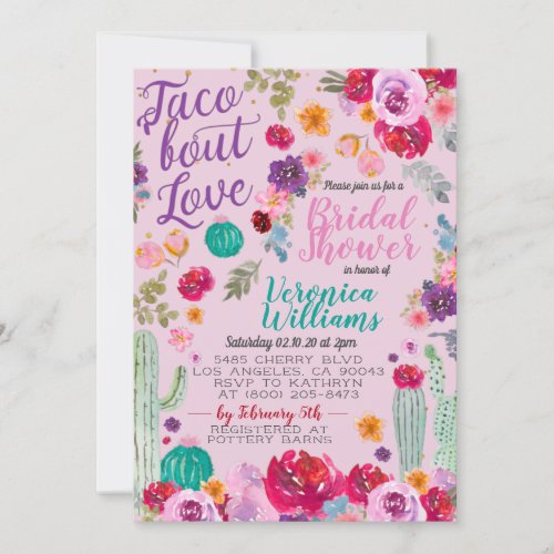 Taco Bout Love Bridal Shower Invitation