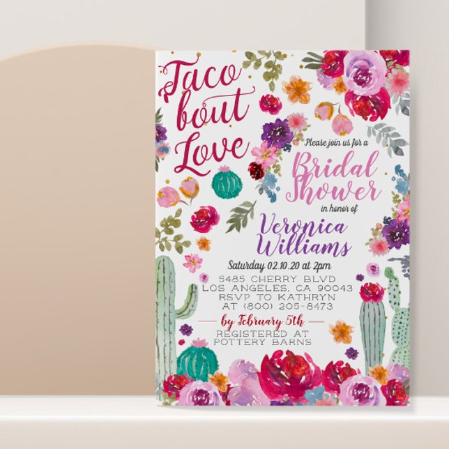 Taco Bout Love Bridal Shower Invitation (Creator Uploaded)