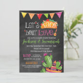 Taco bout Love - Chalkboard Bridal Invitation (Standing Front)