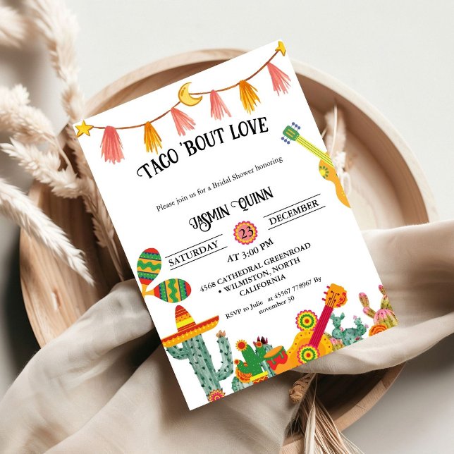 Taco bout love couple shower wedding Invitations (Creator Uploaded)