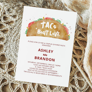 Taco 'Bout Love Couples Wedding Shower Fiesta Invitation