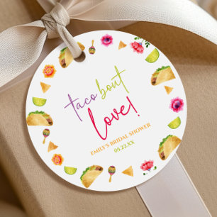 Taco Bout Love! Fiesta Bridal Shower Favor Tags