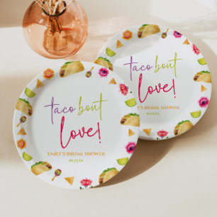 Taco Bout Love! Fiesta Bridal Shower Paper Plates