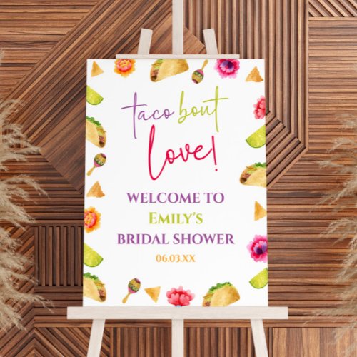 Taco Bout Love Fiesta Bridal Shower Welcome Sign