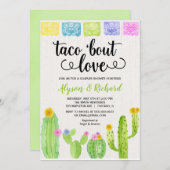 Taco bout love Fiesta cactus bridal shower Invitation (Front/Back)
