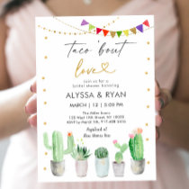 Taco 'Bout Love Fiesta Cactus Bridal Shower Invitation