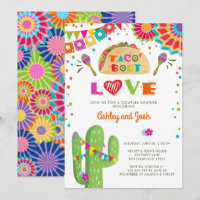 Taco Bout Love Fiesta Couples Shower Invitation
