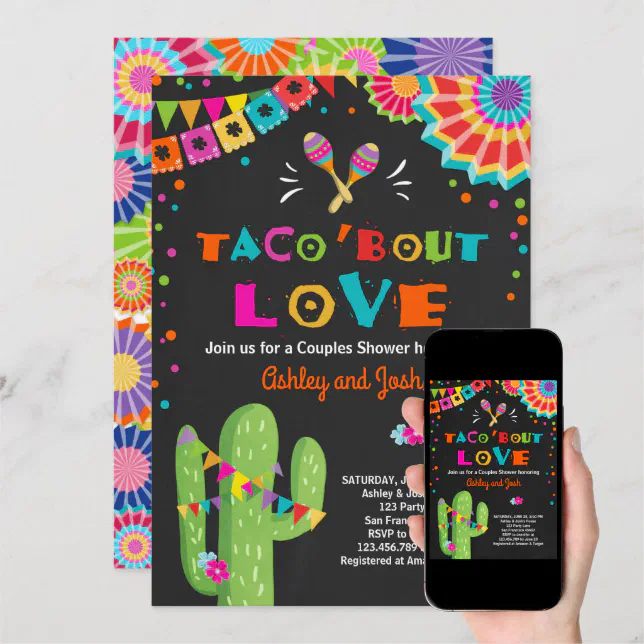 Taco Bout Love Fiesta Couples Shower Invitation Zazzle