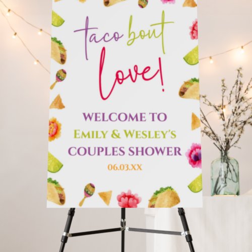 Taco Bout Love Fiesta Couples Shower Welcome Sign