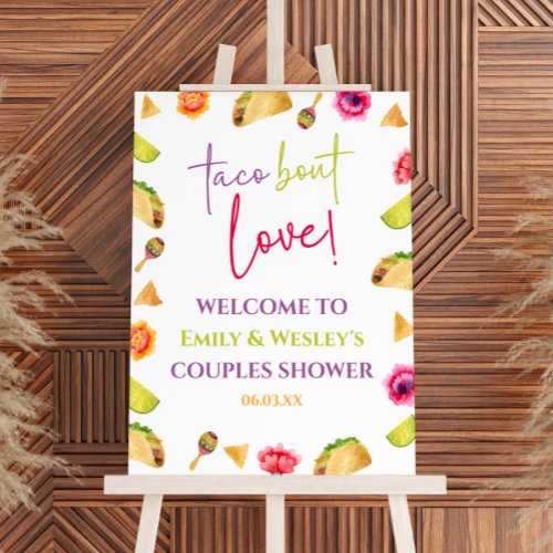 Taco Bout Love Fiesta Couples Shower Welcome Sign