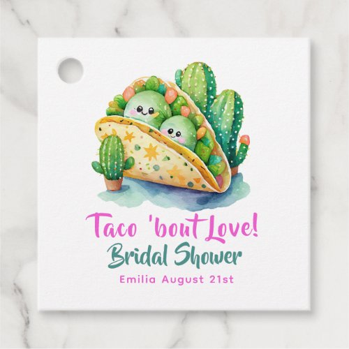 Taco Bout Love Last Party Bridal Shower Favor Tags