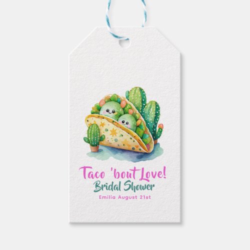 Taco Bout Love Last Party Bridal Shower Gift Tags