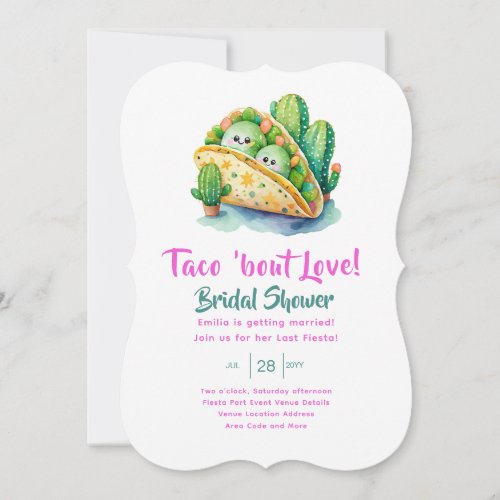 Taco Bout Love Last Party Bridal Shower Invitation