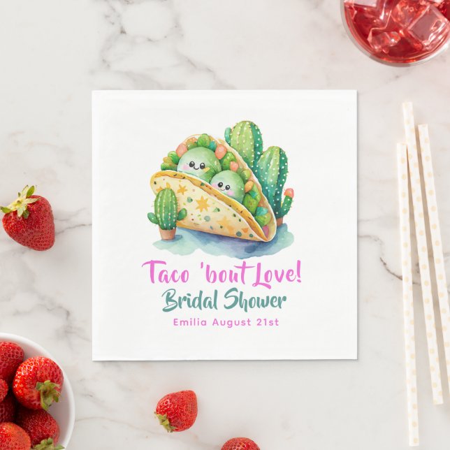 Taco 'Bout Love! Last Party Bridal Shower Napkins (Insitu)