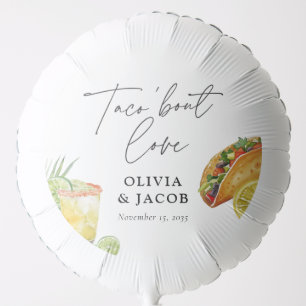 Taco bout Love Mexican Couples Shower Balloon