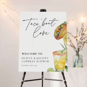 Taco bout Love Mexican Couples Shower Foam Board