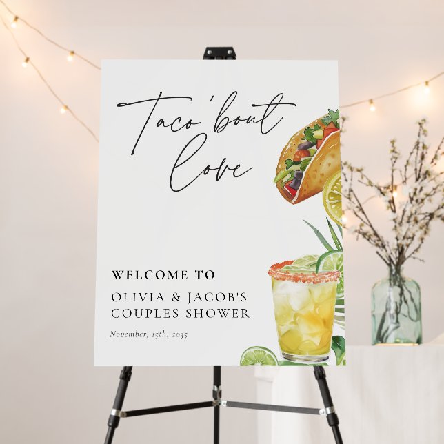 Taco bout Love Mexican Couples Shower Foam Board (In Situ (Stand))