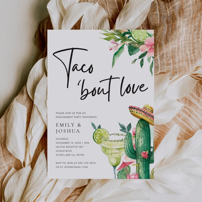 Taco Bout Love Mexican Engagement Party Invitation (Creator Uploaded)