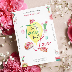 Taco Bout Love Mexican Fiesta Bridal Shower Invitation