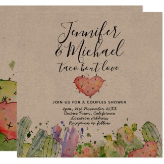 Taco Bout Love - Modern Fun Fiesta Wedding Invites