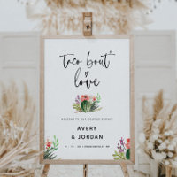 Taco Bout Love Modern Wedding Shower Welcome Sign