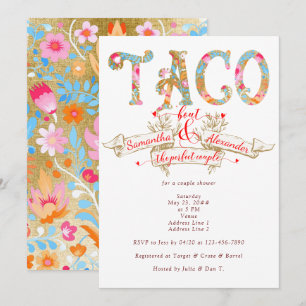 Taco Bout Love Perfect Couple Fiesta Couple Shower Invitation