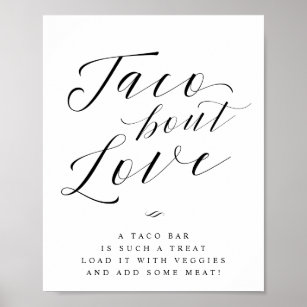 Taco Bout Love Taco Bar Wedding Sign