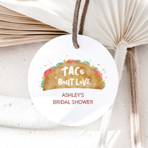 Taco 'Bout Love Wedding Bridal Shower Fiesta Favor Tags