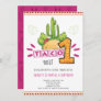 Taco Bout One | First Birthday Fiesta Pink Invitation