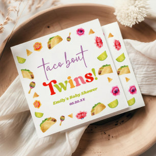 Taco Bout Twins! Fiesta Baby Shower Napkins