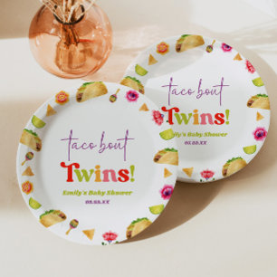 Taco Bout Twins! Fiesta Baby Shower Paper Plates