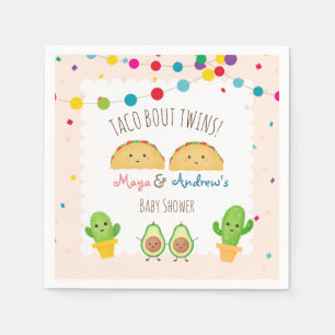 Taco bout Twins!  Fiesta theme Twin Baby Shower  Napkins