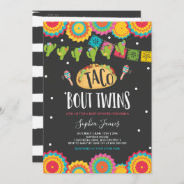 Taco 'Bout Twins Fiesta Twin Baby Shower Invitatio Invitation