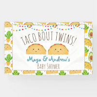 Taco Bout Twins Welcome Banner Colorful & Cute!