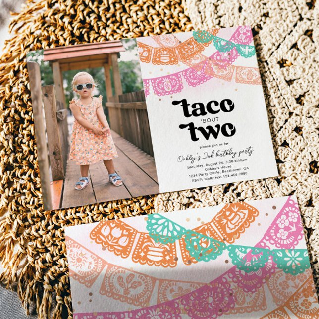 Taco Bout Two Birthday Invitation (Creator Uploaded)