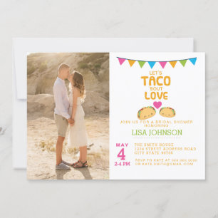 Taco Bridal Shower Photo Invitation Taco Bout Love