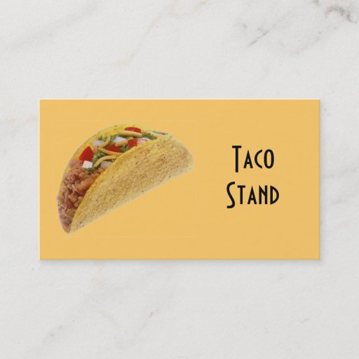 Customizable Taco Business Card Templates