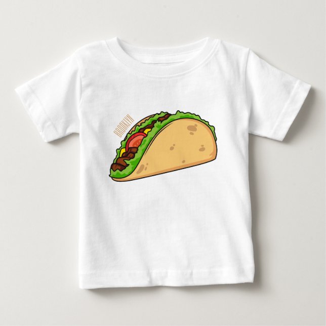 Taco cartoon illustration  baby T-Shirt (Front)