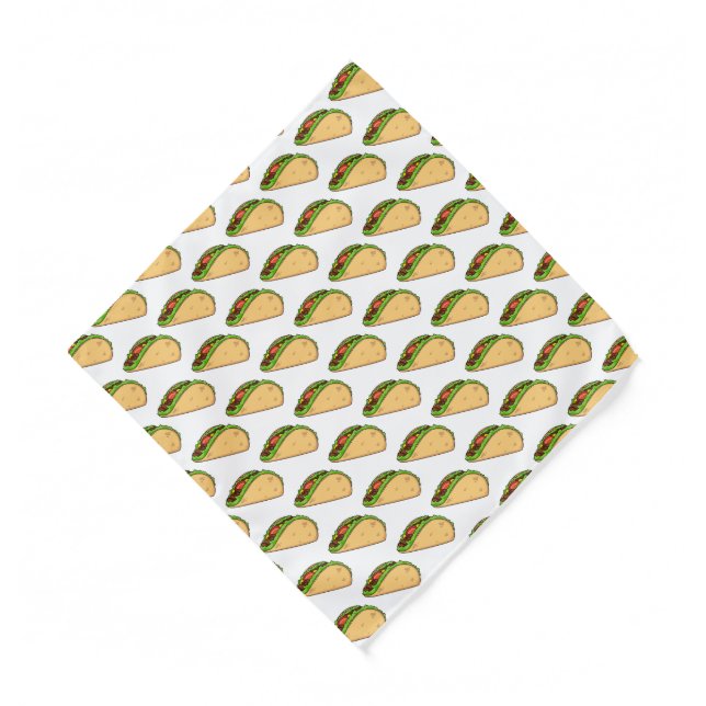 Taco cartoon illustration  bandana (Front)