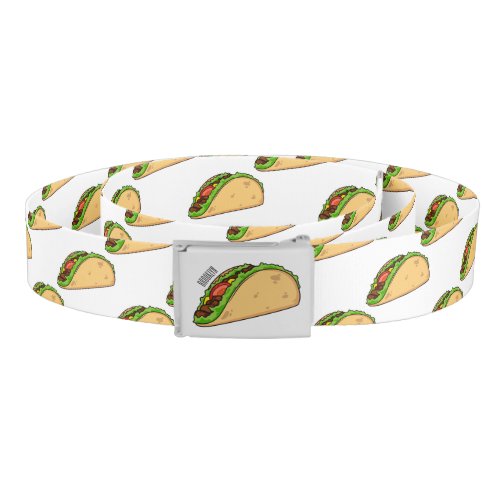 Taco cartoon illustration belt