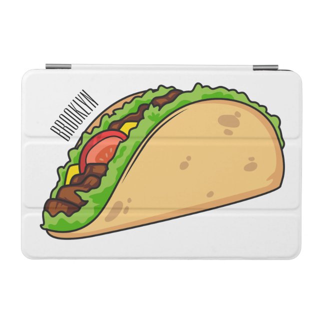 Taco cartoon illustration iPad mini cover (Horizontal)
