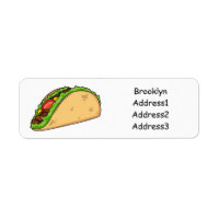 Taco cartoon illustration