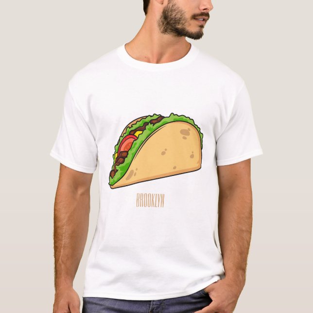 Taco cartoon illustration T-Shirt (Front)