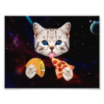 Taco, Cat and pizza Photo Print