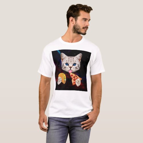 Taco Cat and pizza T_Shirt