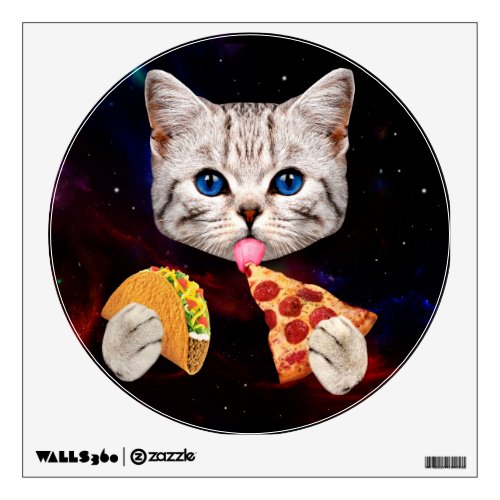 Taco Cat and pizza Wall Decal
