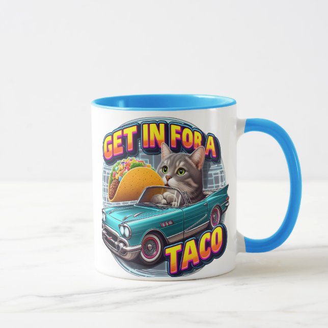 Taco Cat Cruising Mug (Right)