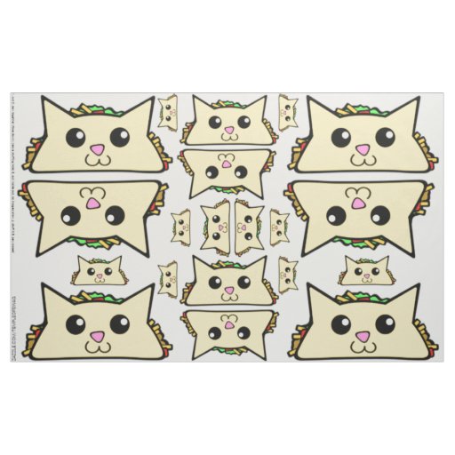 Taco Cat Cut and Sew Kit Fabric